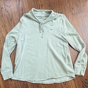 Vineyard Vines Sage Hoodie with cowl neck